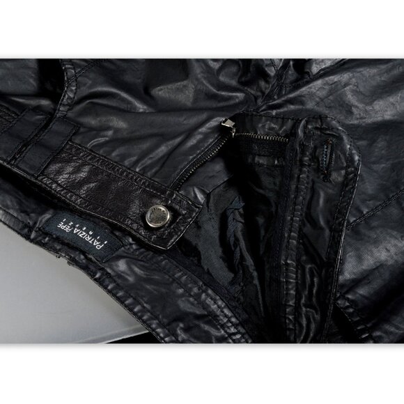 NWOT Patrizia Pepe Firenze Black Leather Pants Size 42 - Picture 4 of 9